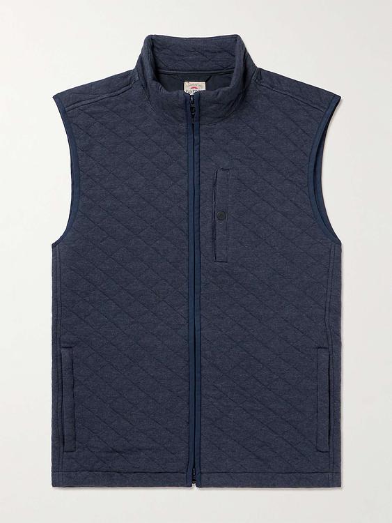 Dark grey vest from Faherty