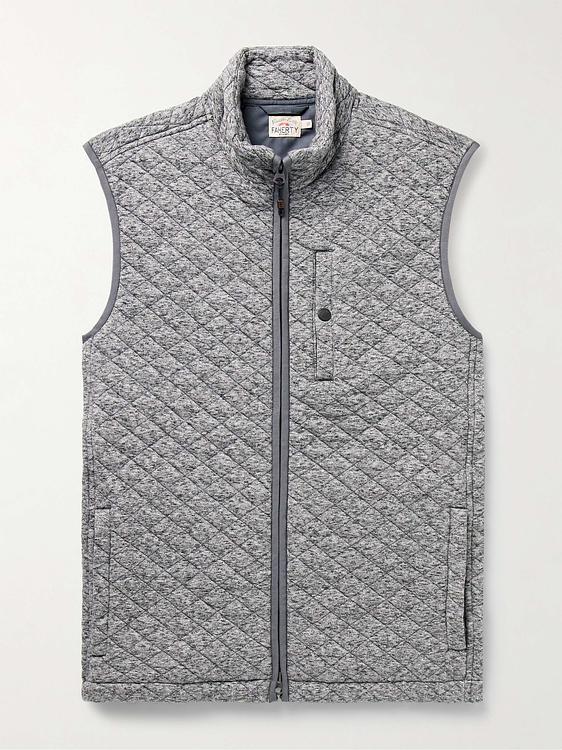 Grey vest from Faherty