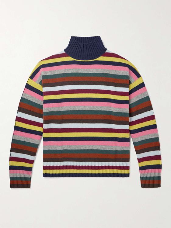 Striped multicolor turtleneck from Allude