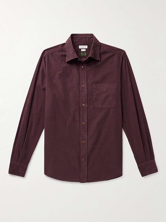 Brown casual shirt from Incotex