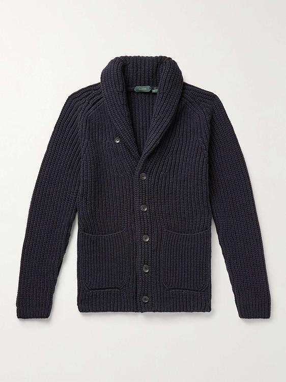 Black cardigan from Incotex