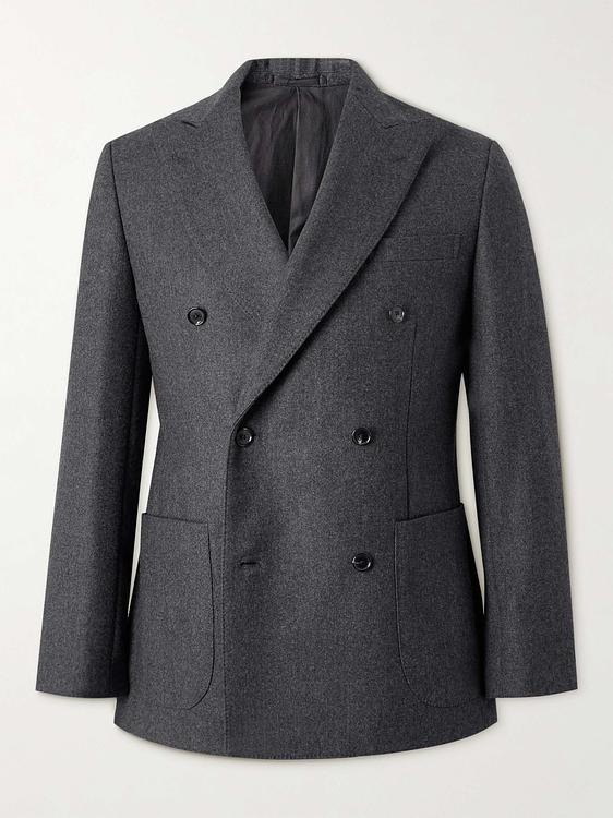 Dark grey double-breasted suit jacket from Kaptain Sunshine