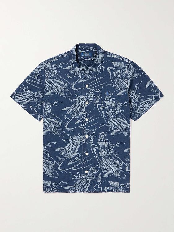 Dark blue short sleeve shirt from Polo Ralph Lauren