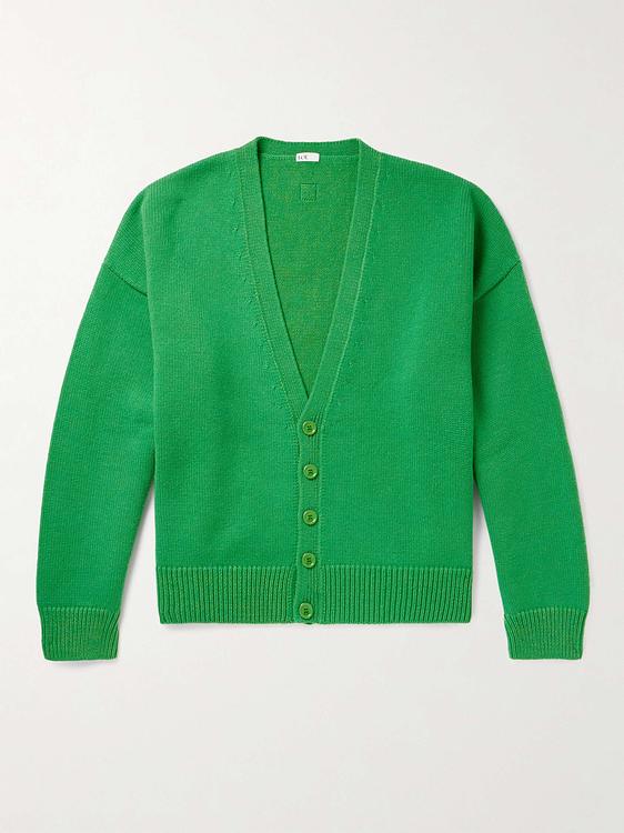 Green cardigan from Loewe