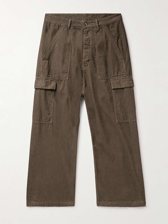 Dark green cargo trousers from Drkshdw By Rick Owens