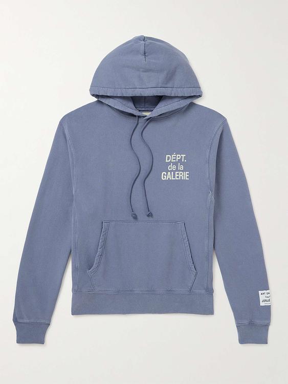 Blue hooded sweatshirt from Gallery Dept.