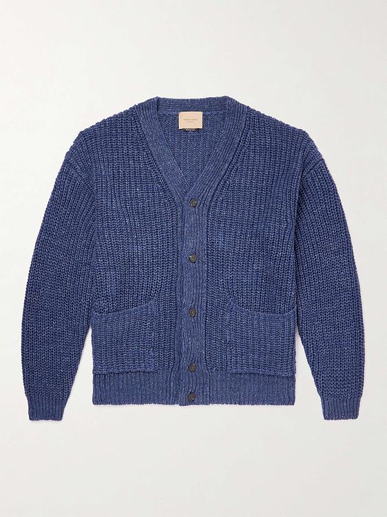 Dark blue cardigan from Federico Curradi