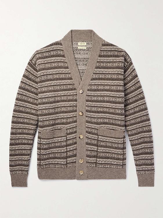Grey cardigan from De Bonne Facture