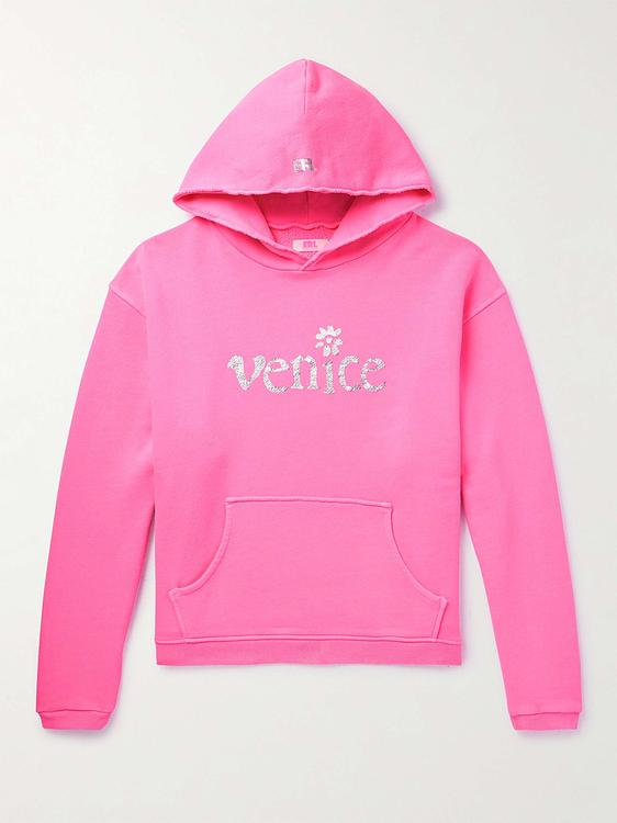 Print pink hooded sweatshirt from RRL