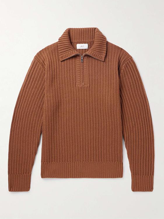 Dark red half-zip from Mr P.