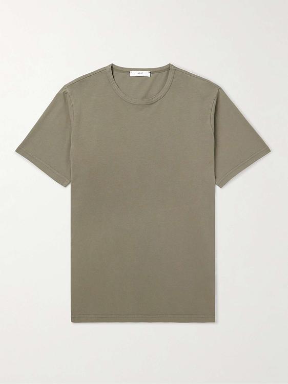Taupe t-shirt from Mr P.