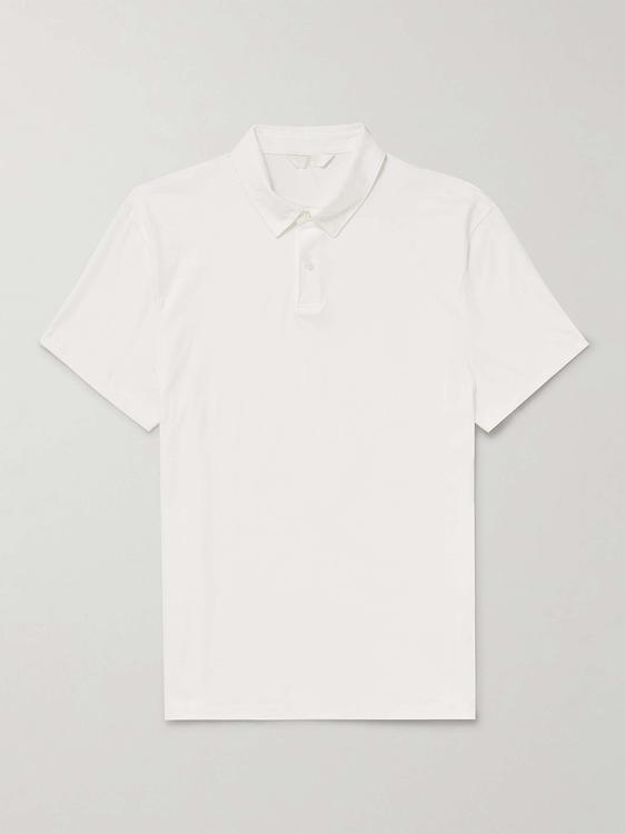 White short sleeve polo shirt from Club Monaco