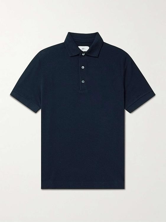 Black short sleeve polo shirt from Mr P.
