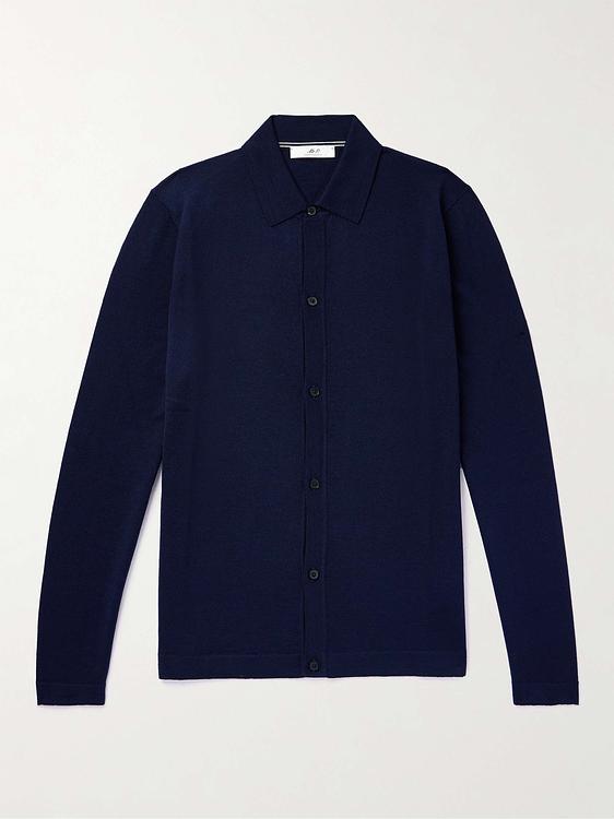 Dark blue cardigan from Mr P.