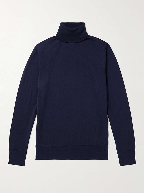 Dark blue turtleneck from Mr P.