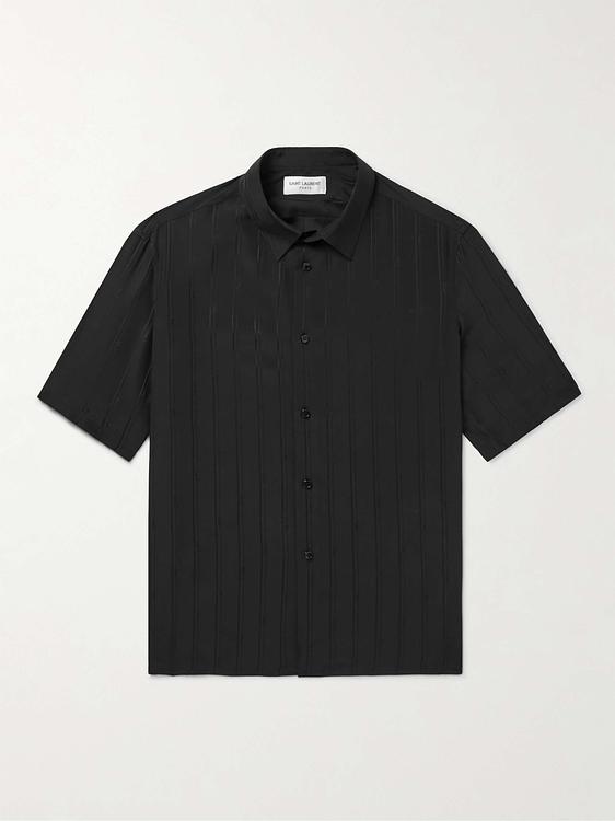 Black short sleeve shirt from Saint Laurent