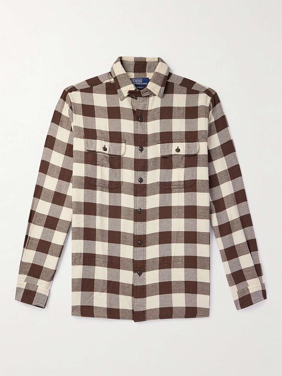 Checkered brown casual shirt from Polo Ralph Lauren