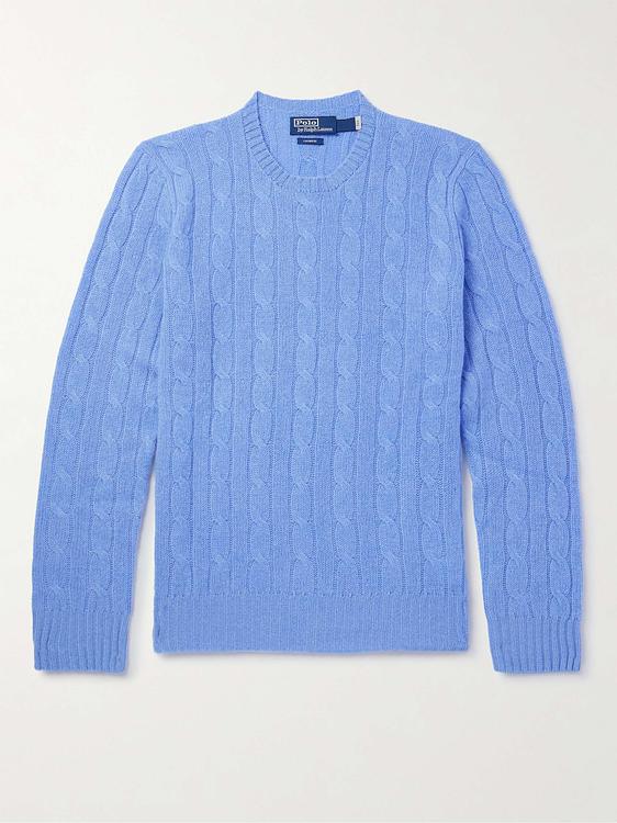 Blue cashmere sweater from Polo Ralph Lauren