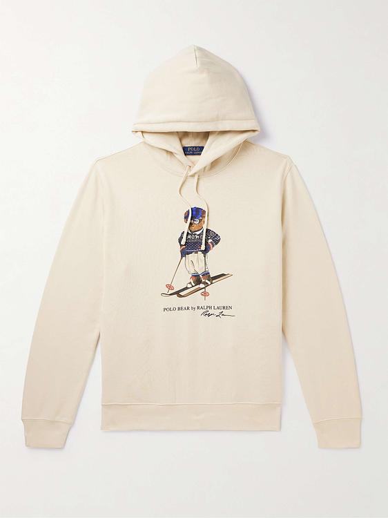 Print beige hooded sweatshirt from Polo Ralph Lauren
