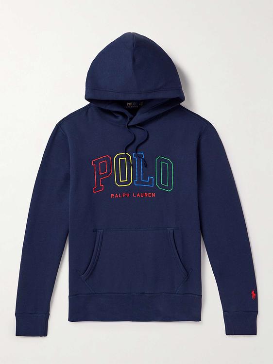 Print dark blue hooded sweatshirt from Polo Ralph Lauren