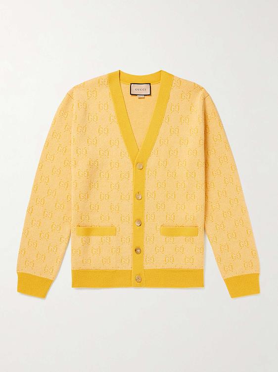 Beige cardigan from Gucci