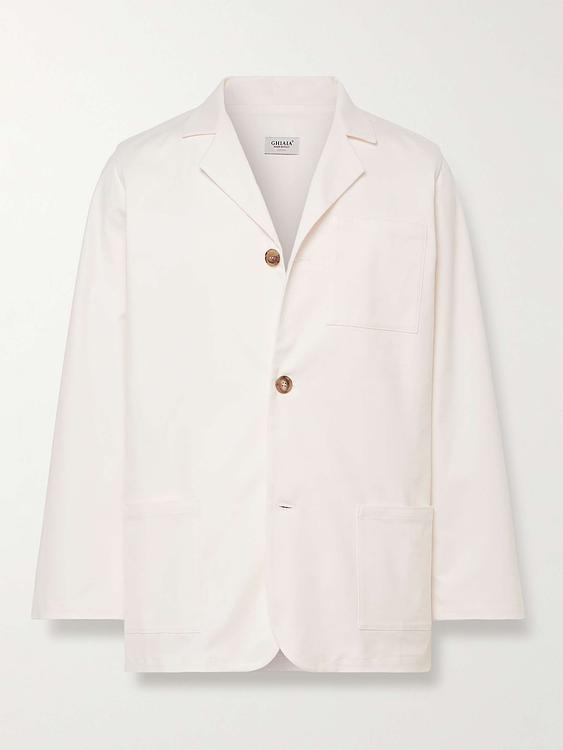 White blazer from Ghiaia Cashmere