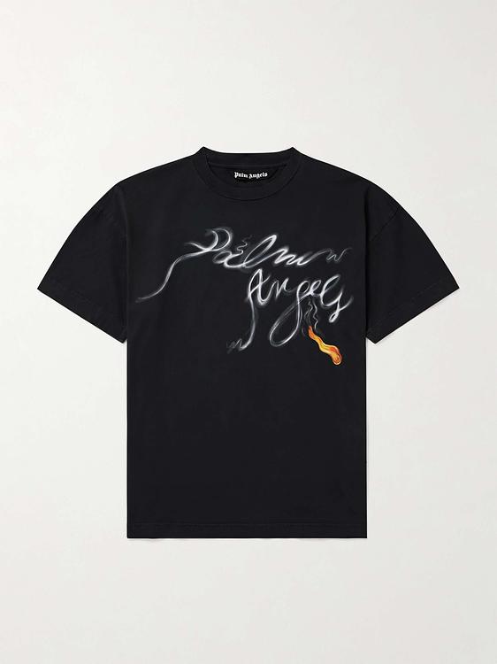 Print black t-shirt from Palm Angels