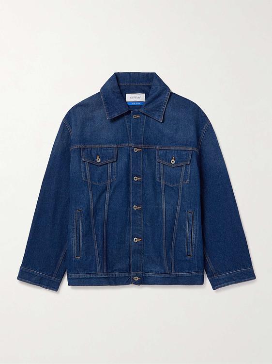 Dark blue denim jacket from Off White