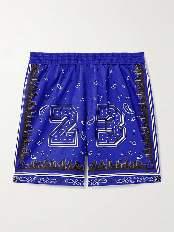Blue swim shorts from Off White