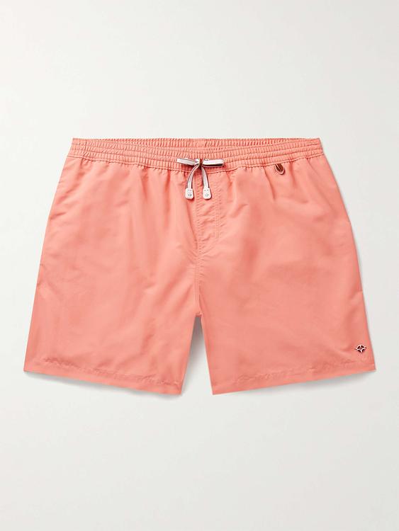 Peach swim shorts from Loro Piana