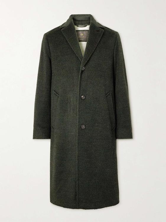 Dark green coat from Loro Piana