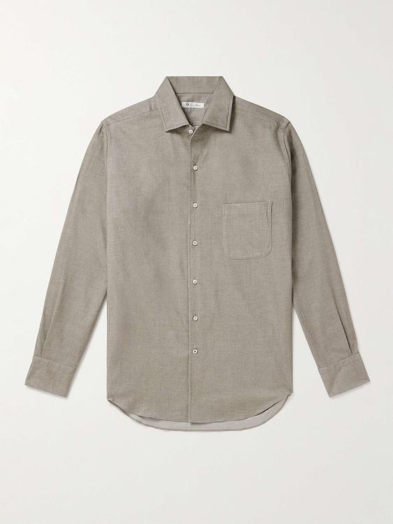Grey casual shirt from Loro Piana