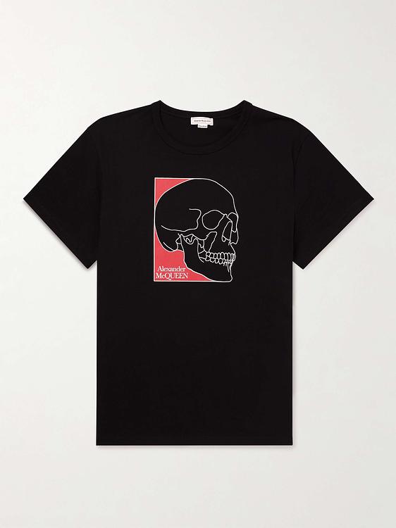 Print black t-shirt from Alexander Mcqueen