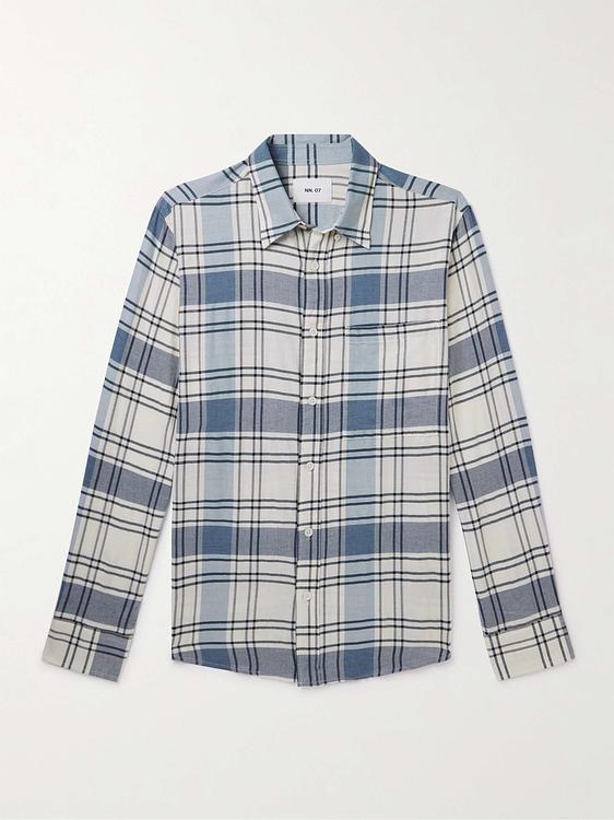 Checkered grey casual shirt from NN07