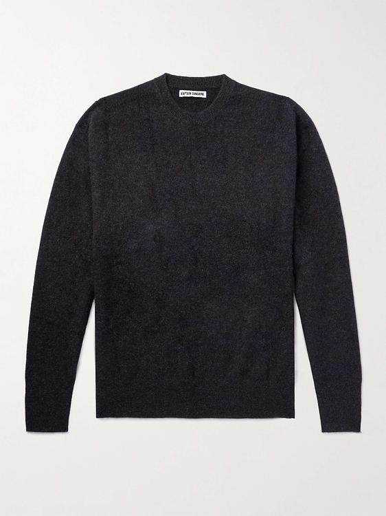 Black cashmere sweater from Kaptain Sunshine