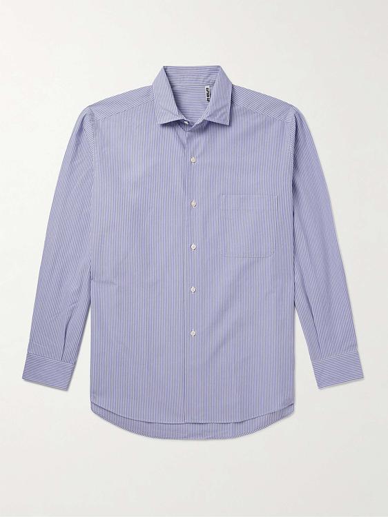 Striped light purple casual shirt from Kaptain Sunshine
