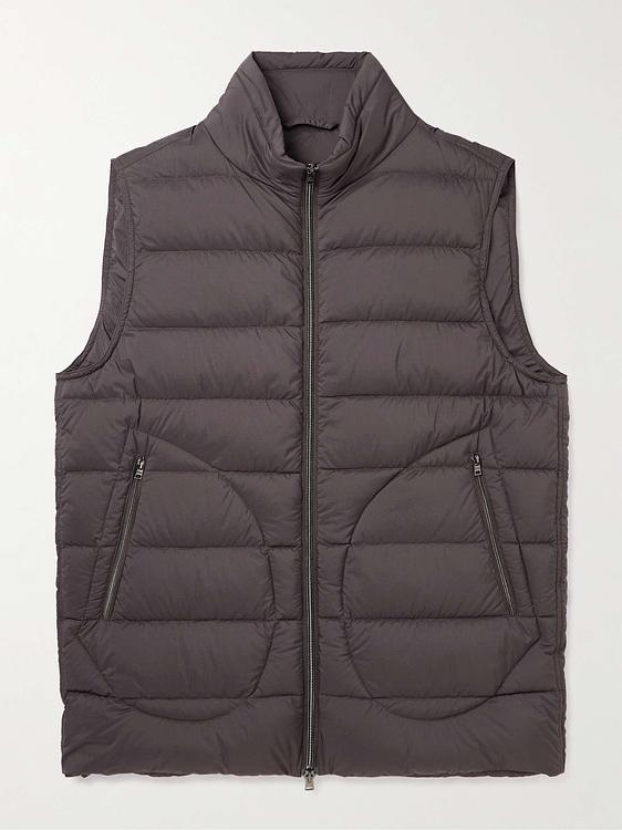 Dark brown vest from Herno