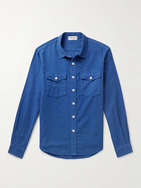 Dark blue casual shirt from Alex Mill