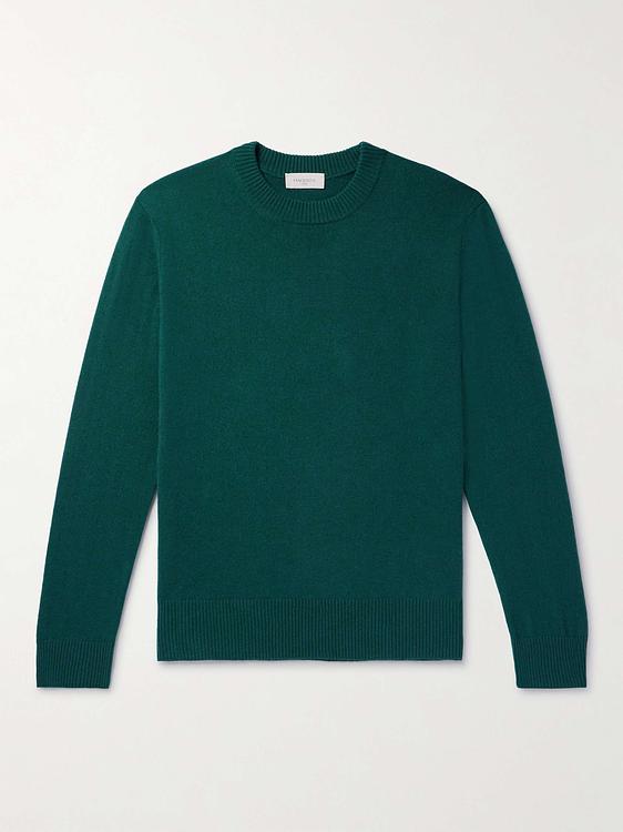 Dark green cashmere sweater from Piacenza 1733