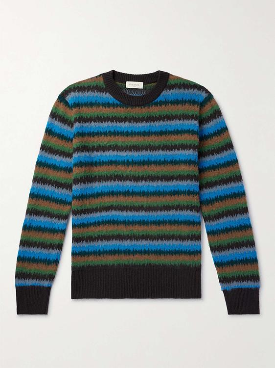 Striped multicolor cashmere sweater from Piacenza 1733