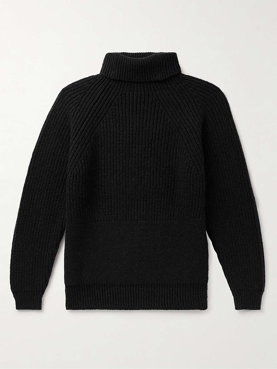 Black turtleneck from Inis Meáin