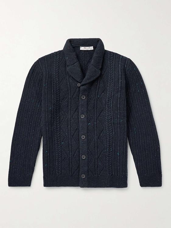 Black cardigan from Inis Meáin