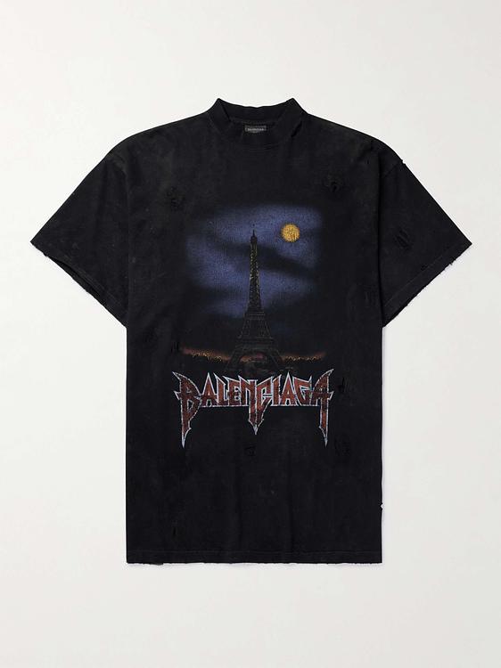 Print black t-shirt from Balenciaga