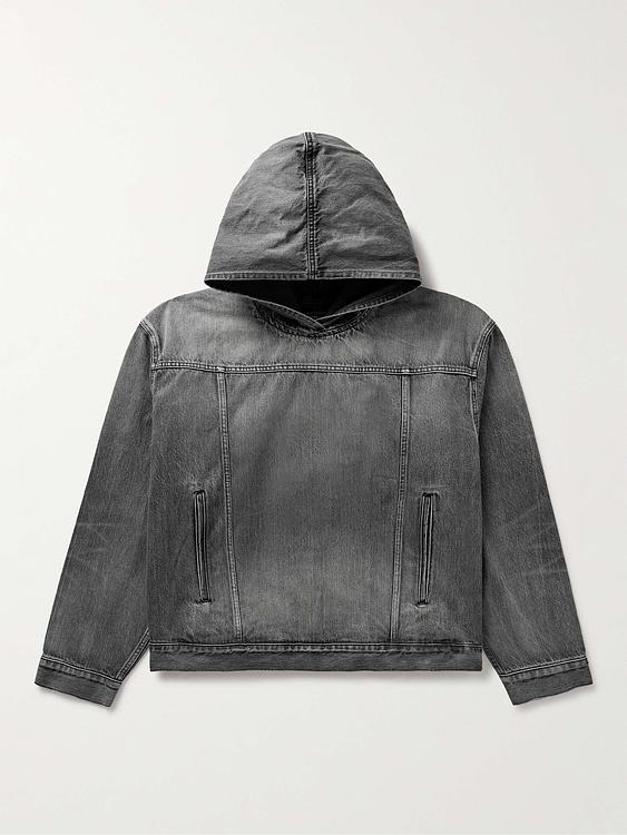 Dark grey denim jacket from Balenciaga