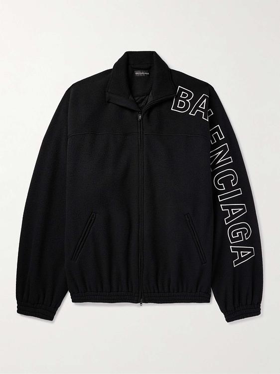 Print black casual jacket from Balenciaga