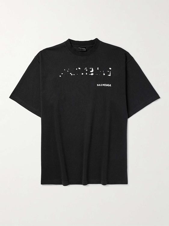Print black t-shirt from Balenciaga