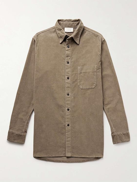 Taupe casual shirt from The Row