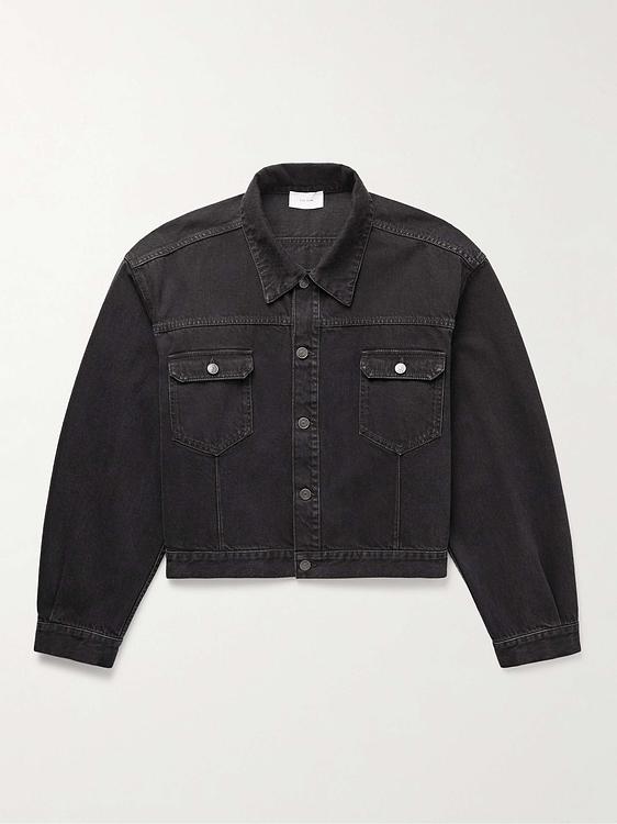 Black denim jacket from The Row
