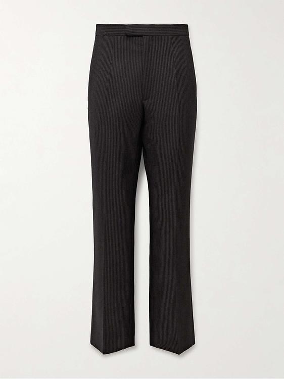 Striped black formal trousers from The Row