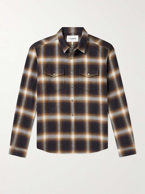 Checkered black casual shirt from Frame